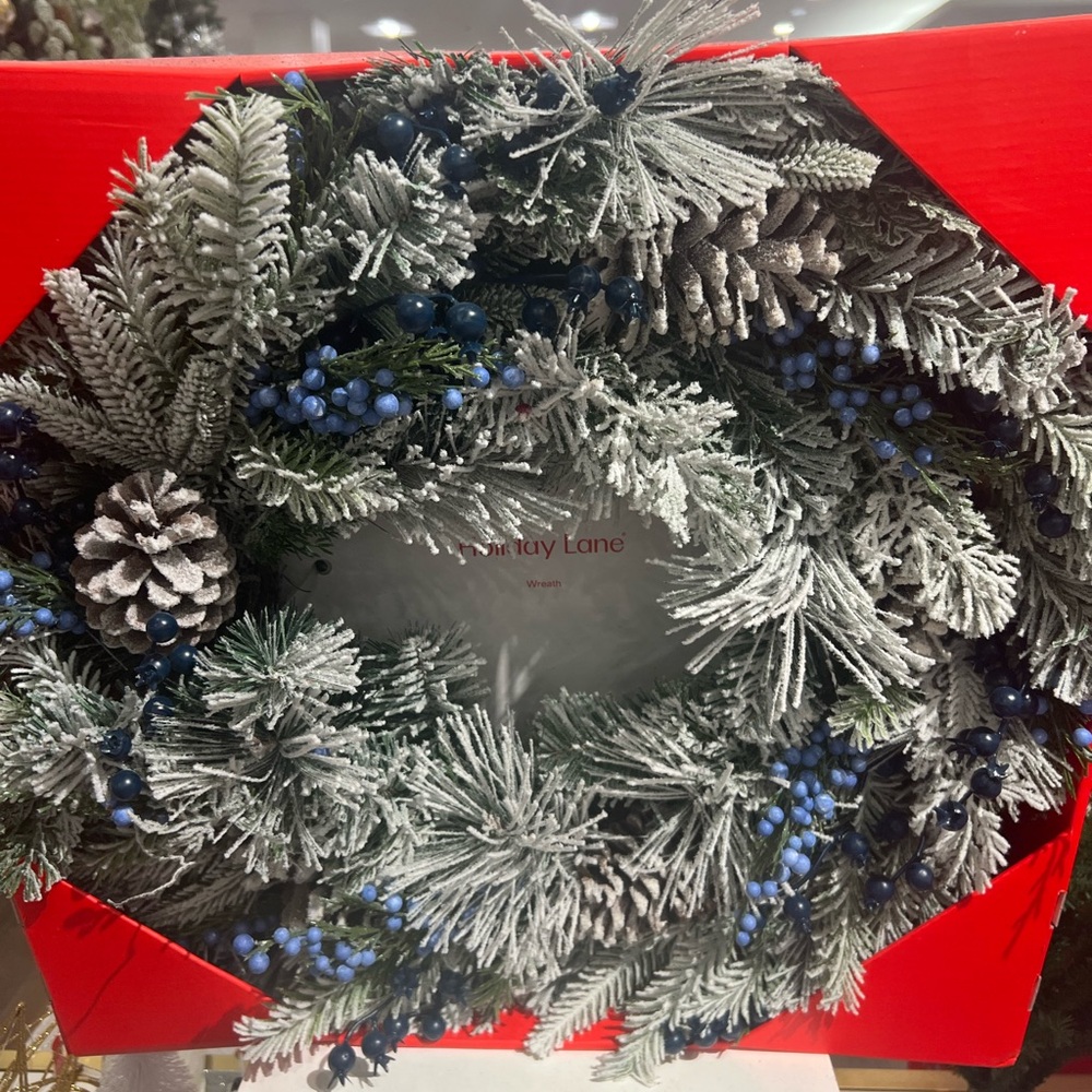 New Christmas front door snow decoration